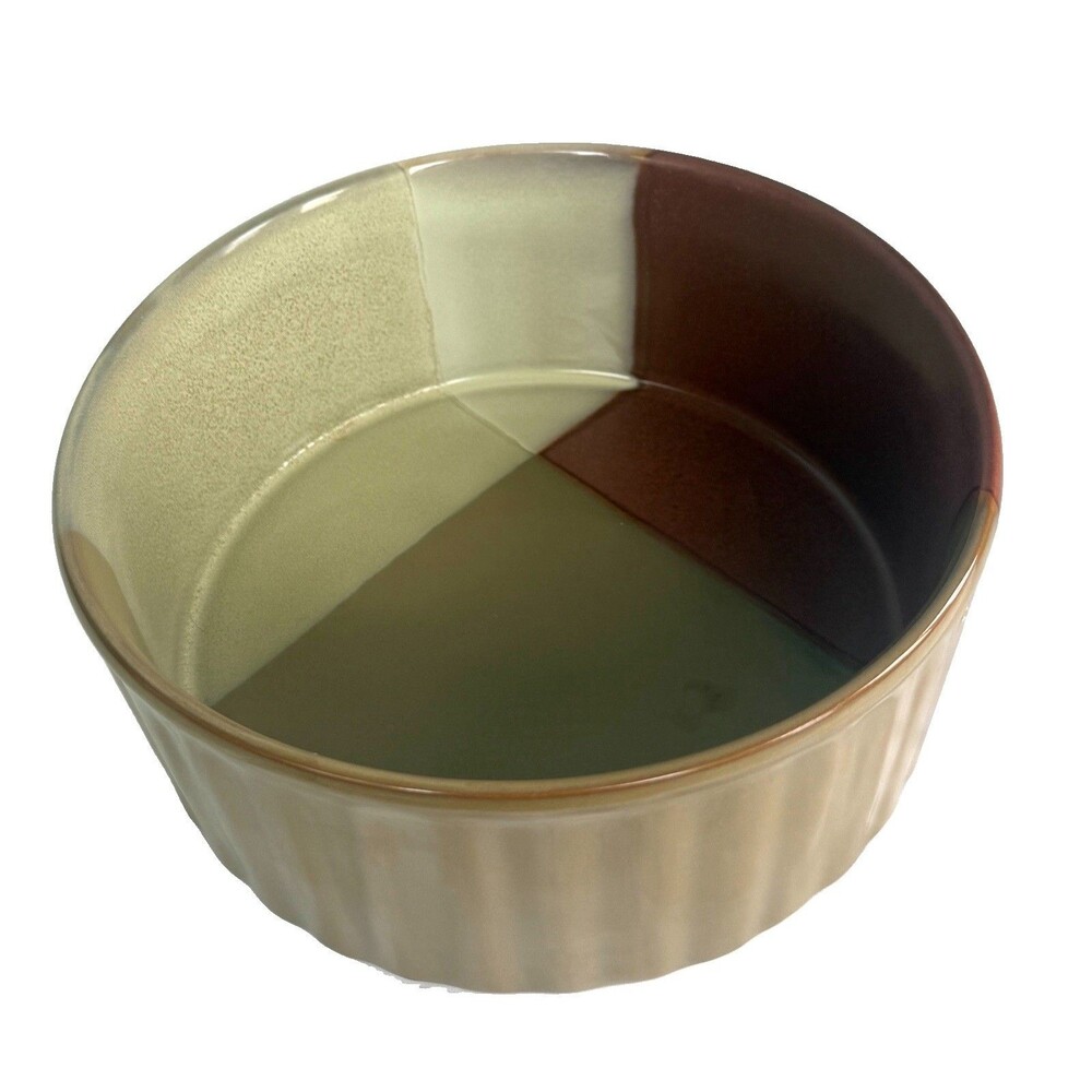 Sango Gold Dust 5039 Sienna 8” Large Soufflé Bowl Serving Discontinued